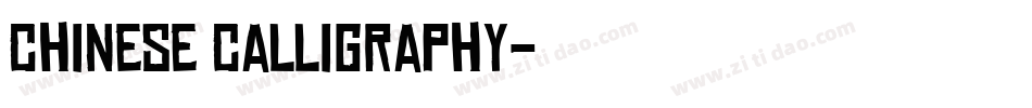 Chinese Calligraphy字体转换